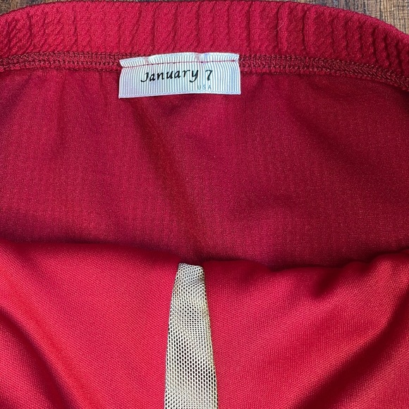 🧡 2/$30 🧡 January 7 Strapless Red Dress - Picture 5 of 6